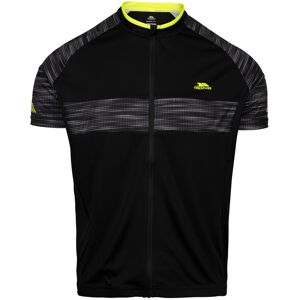(XL, Black) Trespass Mens Reflective Print Cycling Top Hazzel (XL, Black) Trespass Mens Reflective Print Cycling Top Hazzel