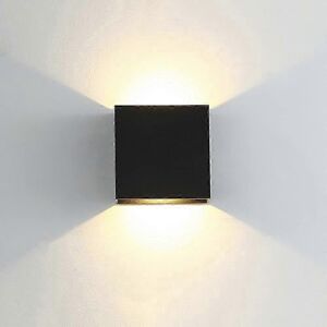 Unbranded Modern LED wall light in aluminum, square, black, 10 x 10 x 5 cm, waterproof, id Unbranded Modern LED wall light in aluminum, square, black, 10 x 10 x 5 cm, waterproof, id