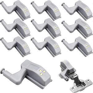 Unbranded Pack of 10 universal hinged cabinet lights, warm white, 12V 23A battery Unbranded Pack of 10 universal hinged cabinet lights, warm white, 12V 23A battery