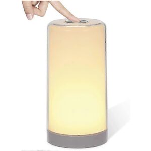 Unbranded Touch-sensitive bedside lamp with dimmer, warm white, 256 RGB color changing and Unbranded Touch-sensitive bedside lamp with dimmer, warm white, 256 RGB color changing and
