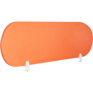 Beliani Desk Screen Orange SPARKY Beliani Desk Screen Orange SPARKY