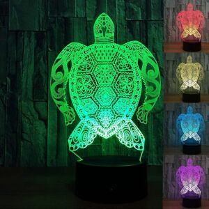 Kikidex (As show, One size) 3D Turtle Night Light Animal led Lamp Illusion 7 Color Chang Kikidex (As show, One size) 3D Turtle Night Light Animal led Lamp Illusion 7 Color Chang