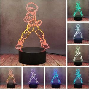 Kikidex (As show, One size) 3D LED Night Light Illusion Deku Midoriya Izuku Lamp Anime T Kikidex (As show, One size) 3D LED Night Light Illusion Deku Midoriya Izuku Lamp Anime T