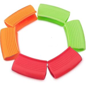 Unbranded Pairs Silicone Pot Holders, Heat Insulated Anti-Scald Pot Grips for Woks and Cas Unbranded Pairs Silicone Pot Holders, Heat Insulated Anti-Scald Pot Grips for Woks and Cas