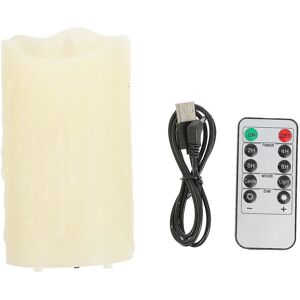 Unbranded (7.5 x 7.5 x 15 cm - Beige) 1 Set of Dimmable Decorative LED Candles with USB Ch Unbranded (7.5 x 7.5 x 15 cm - Beige) 1 Set of Dimmable Decorative LED Candles with USB Ch
