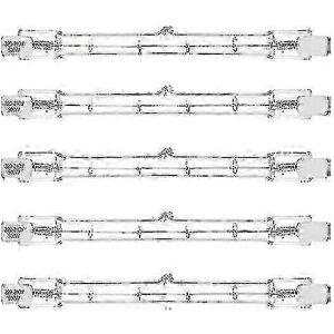 Unbranded Pack of 5 R7s 500W J118 Linear Halogen Bulbs, Double Ended, 118mm Length, for Se Unbranded Pack of 5 R7s 500W J118 Linear Halogen Bulbs, Double Ended, 118mm Length, for Se