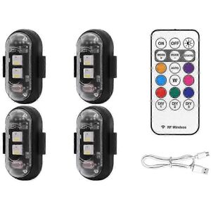 Unbranded Pack Wireless LED Strobe Lights with Remote Control, 8 Colors, USB Rechargeable, Unbranded Pack Wireless LED Strobe Lights with Remote Control, 8 Colors, USB Rechargeable,