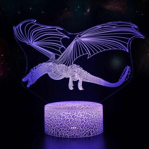 Kikidex (As show, One size) Inouril 3D Effect Lamp Illusion LED Night Lights Remote Cont Kikidex (As show, One size) Inouril 3D Effect Lamp Illusion LED Night Lights Remote Cont