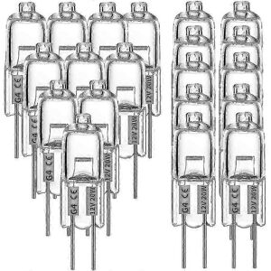 Unbranded Pack of 20 G4 Halogen Bulbs, 20W, 12V, 2-Pin, Clear, for Stove and Signal Lighti Unbranded Pack of 20 G4 Halogen Bulbs, 20W, 12V, 2-Pin, Clear, for Stove and Signal Lighti