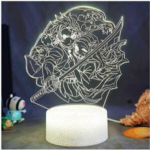 Kikidex (As show, One size) XYC 3D Illusion Lamp Night Light LED Figure Devil Hunter Gro Kikidex (As show, One size) XYC 3D Illusion Lamp Night Light LED Figure Devil Hunter Gro
