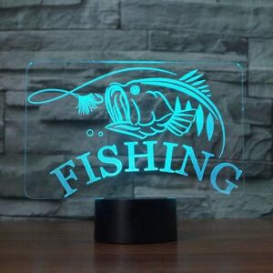 Kikidex (As show, One size) 3D Fish Animal Night Light Table Desk Optical Illusion Lamps Kikidex (As show, One size) 3D Fish Animal Night Light Table Desk Optical Illusion Lamps