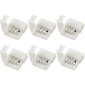Unbranded 10Pcs 4 Pin 5050 RGB Corner Connector Corner Clips Buckle LED Strip Adapter Ligh Unbranded 10Pcs 4 Pin 5050 RGB Corner Connector Corner Clips Buckle LED Strip Adapter Ligh