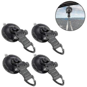 Unbranded (Blue) 4 Pack Suction Cup Anchors with Hooks for Camping Tarp, Accessory as Car Unbranded (Blue) 4 Pack Suction Cup Anchors with Hooks for Camping Tarp, Accessory as Car