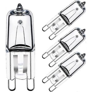 Unbranded Pack of 4 halogen oven bulbs G9 25W 230V 300C, 43 x 14mm Unbranded Pack of 4 halogen oven bulbs G9 25W 230V 300C, 43 x 14mm