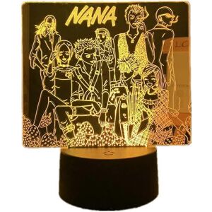 Kikidex (As show, One size) XYC USB Anime 3D Night Light Acrylic Manga Nana Team Led Ill Kikidex (As show, One size) XYC USB Anime 3D Night Light Acrylic Manga Nana Team Led Ill