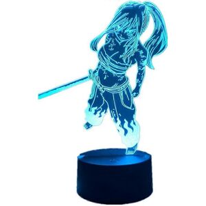 Kikidex (As show, One size) XYC Anime Lamp Fairy Tail Erza Scarlet Figure 3D Illusion Li Kikidex (As show, One size) XYC Anime Lamp Fairy Tail Erza Scarlet Figure 3D Illusion Li