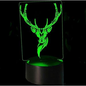 Kikidex (As show, One size) XYC 3D Deer Night Light Table Desk Optical Illusion Lamps 7 Kikidex (As show, One size) XYC 3D Deer Night Light Table Desk Optical Illusion Lamps 7