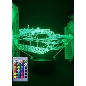 Kikidex (As show, One size) XYC 3D Tank Night Light Table Desk Optical Illusion Lamps 16 Kikidex (As show, One size) XYC 3D Tank Night Light Table Desk Optical Illusion Lamps 16