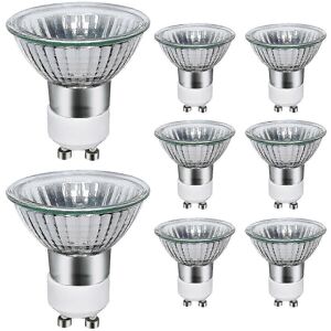 Unbranded Pack of 8 GU10 35W Halogen Bulbs, 220V GU10 Halogen Spot Bulbs 2800K Warm White Unbranded Pack of 8 GU10 35W Halogen Bulbs, 220V GU10 Halogen Spot Bulbs 2800K Warm White