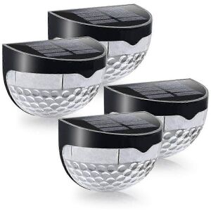 Unbranded Set of 4 decorative solar lights for fence and terrace Unbranded Set of 4 decorative solar lights for fence and terrace