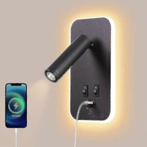 Unbranded LED Wall Light, Bedside Lamp, Reading Lamp, with Switch, USB Charging Port, Bedr Unbranded LED Wall Light, Bedside Lamp, Reading Lamp, with Switch, USB Charging Port, Bedr