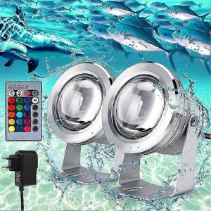 Unbranded Submersible LED Floodlight, 10W IP67 Waterproof RGB Underwater Lighting for Foun Unbranded Submersible LED Floodlight, 10W IP67 Waterproof RGB Underwater Lighting for Foun