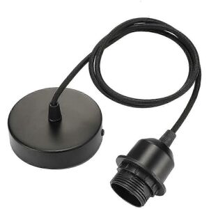 Unbranded E27 pendant light with screw ring, 100 cm adjustable fabric cable, pendant light Unbranded E27 pendant light with screw ring, 100 cm adjustable fabric cable, pendant light