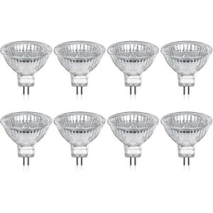 Unbranded GU5.3 MR16 35W 12V Halogen Bulb Warm White 2800K Dimmable, Glass Cover 400 Lumen Unbranded GU5.3 MR16 35W 12V Halogen Bulb Warm White 2800K Dimmable, Glass Cover 400 Lumen