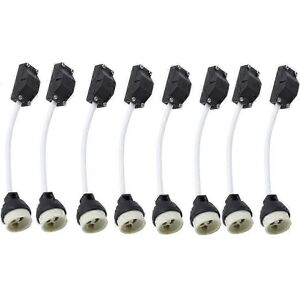 Unbranded Pack GU10 Ceramic Socket with Cable Connector 2A 250V, GU10 Socket Base Adapter Unbranded Pack GU10 Ceramic Socket with Cable Connector 2A 250V, GU10 Socket Base Adapter