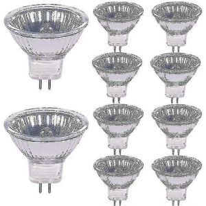Unbranded 20W 12V Halogen Bulbs, GU4 Base, Warm White 2800K, Dimmable, Pack of 10 XC Unbranded 20W 12V Halogen Bulbs, GU4 Base, Warm White 2800K, Dimmable, Pack of 10 XC