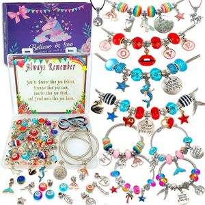 Kikidex (As show, One size) Charm Bracelet Making Kit,Jewelry Making Supplies Beads,Unic Kikidex (As show, One size) Charm Bracelet Making Kit,Jewelry Making Supplies Beads,Unic