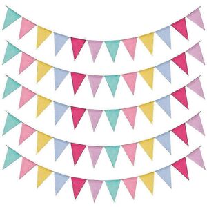 Unbranded 5 Pack Outdoor Pennants 60 Yard Garden Flags Waterproof Multicolor Faux Linen Tr Unbranded 5 Pack Outdoor Pennants 60 Yard Garden Flags Waterproof Multicolor Faux Linen Tr
