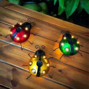 Unbranded Solar Ladybug Light for Garden Pathway Yard Landscape Decoration Unbranded Solar Ladybug Light for Garden Pathway Yard Landscape Decoration