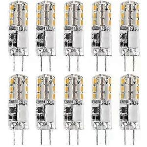 Unbranded 10 x G4 LED Bulbs 12V AC/DC, Warm White 3000K, 2W, Dimmable - WELLNGS Unbranded 10 x G4 LED Bulbs 12V AC/DC, Warm White 3000K, 2W, Dimmable - WELLNGS