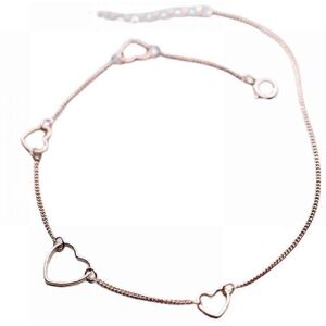 Kikidex (As show, One size) Heart Anklet for Women, Real Gold Love Ankle Bracelet Foot J Kikidex (As show, One size) Heart Anklet for Women, Real Gold Love Ankle Bracelet Foot J