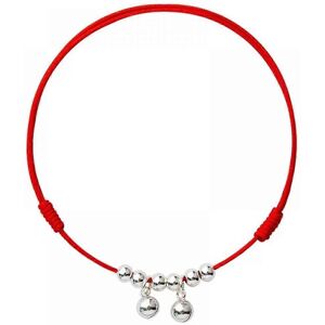Kikidex (As show, One size) Red Rope Palace Bell Anklet Bracelet Foot Chain For Women Et Kikidex (As show, One size) Red Rope Palace Bell Anklet Bracelet Foot Chain For Women Et