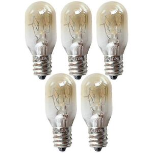 Unbranded Pack of 5 E12 15W Microwave Oven Replacement Light Bulbs, Heat Resistant Unbranded Pack of 5 E12 15W Microwave Oven Replacement Light Bulbs, Heat Resistant
