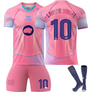 Unbranded (22(120-130cm), Barça Pink) 25/26 Newest #10 Lamine Yamal Football Kits with Soc Unbranded (22(120-130cm), Barça Pink) 25/26 Newest #10 Lamine Yamal Football Kits with Soc