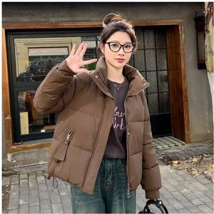 Gaatpot (咖啡, M) Women's short winter cotton-padded jacket for petite girls, warm and thi Gaatpot (咖啡, M) Women's short winter cotton-padded jacket for petite girls, warm and thi