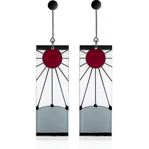 Unbranded 925 Sterling Silver Tanjiro Earrings,anime Demon Slayer Cosplay Tanjiro Black Ea Unbranded 925 Sterling Silver Tanjiro Earrings,anime Demon Slayer Cosplay Tanjiro Black Ea