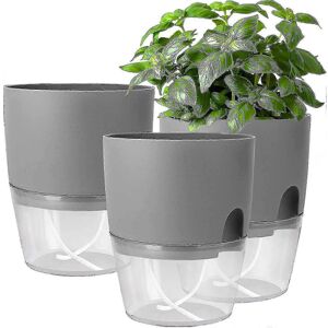 Unbranded Set of 3 Windowsill Herb Pots with Self-Watering System for Kitchen, 18.2 x 11 x Unbranded Set of 3 Windowsill Herb Pots with Self-Watering System for Kitchen, 18.2 x 11 x