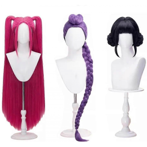 Unbranded Cosplay Kpop Mira Rumi Zoey Wig Demon Hunters Stage Idol Hair Prop for Halloween Unbranded Cosplay Kpop Mira Rumi Zoey Wig Demon Hunters Stage Idol Hair Prop for Halloween