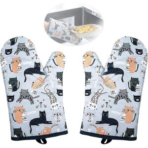 Unbranded Pair Cotton Oven Mitts, Heat Resistant Oven Gloves, BBQ Gloves, for Kitchen, BBQ Unbranded Pair Cotton Oven Mitts, Heat Resistant Oven Gloves, BBQ Gloves, for Kitchen, BBQ