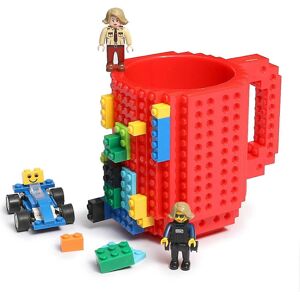Kikidex (As show, One size) Build-on Brick Coffee Mug, Funny DIY Novelty Cup with Buildi Kikidex (As show, One size) Build-on Brick Coffee Mug, Funny DIY Novelty Cup with Buildi