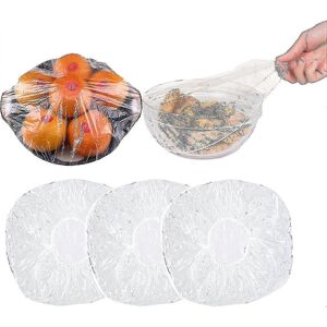 Unbranded 100 Pack Stretch Plastic Bowl and Plate Covers with Elastic for Food Storage Unbranded 100 Pack Stretch Plastic Bowl and Plate Covers with Elastic for Food Storage