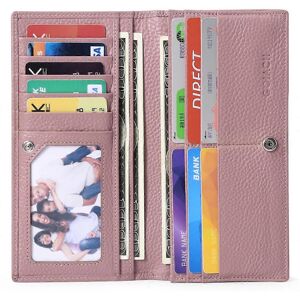 Kikidex (As show, One size) Women's Wallet RFID Blocking Leather Zipper Wallet Clutc Kikidex (As show, One size) Women's Wallet RFID Blocking Leather Zipper Wallet Clutc