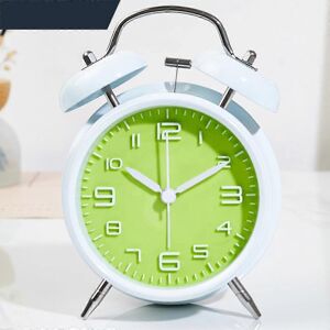 Kikidex (As show, One size) SAYTAY 4 inches Twin Bell Alarm Clock with Stereoscopic Dial Kikidex (As show, One size) SAYTAY 4 inches Twin Bell Alarm Clock with Stereoscopic Dial