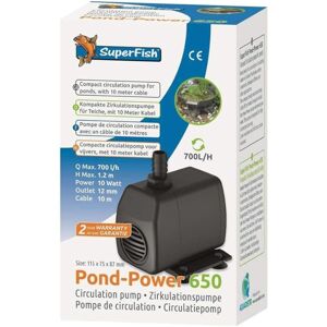 SuperFish Pond-Power 650 10W Garden Water Feature Circulation Pump Outdoor Pond SuperFish Pond-Power 650 10W Garden Water Feature Circulation Pump Outdoor Pond