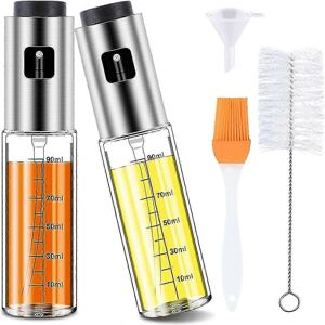 Unbranded 100ml Oil Spray Bottle, 2 Pieces with Free Tube Brush - Ya Unbranded 100ml Oil Spray Bottle, 2 Pieces with Free Tube Brush - Ya