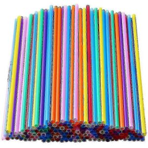 Unbranded (1000pcs) 1000 Pcs Long Disposable Colorful Plastic Straws JU Unbranded (1000pcs) 1000 Pcs Long Disposable Colorful Plastic Straws JU